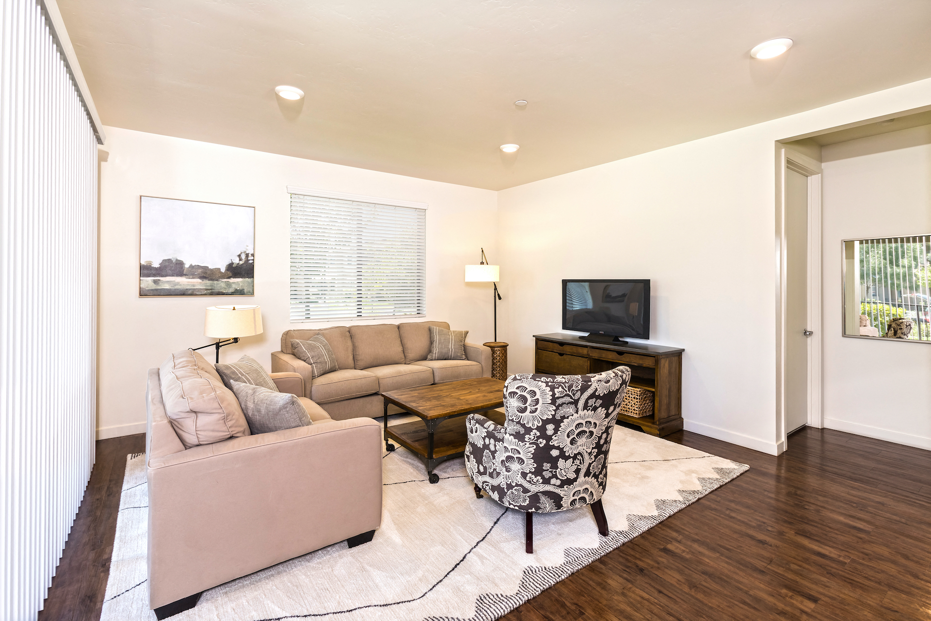 Park Square at Seven Oaks Unit Type A - One Bedroom Living Room at Park Square at Seven Oaks, Bakersfield, CA, 93311